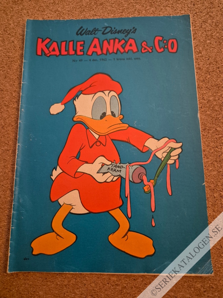 Framsida på Kalle Anka & C:o #49 (1962)