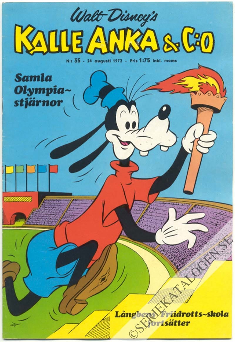 Framsida på Kalle Anka & C:o #35 (1972)
