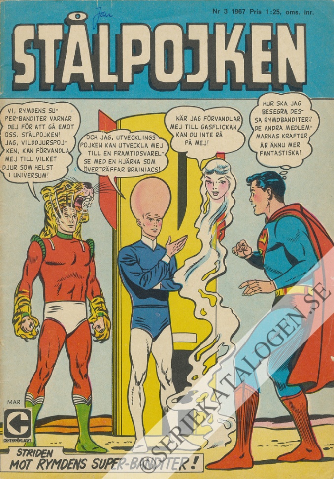 Framsida på Stålpojken #3 (1967)
