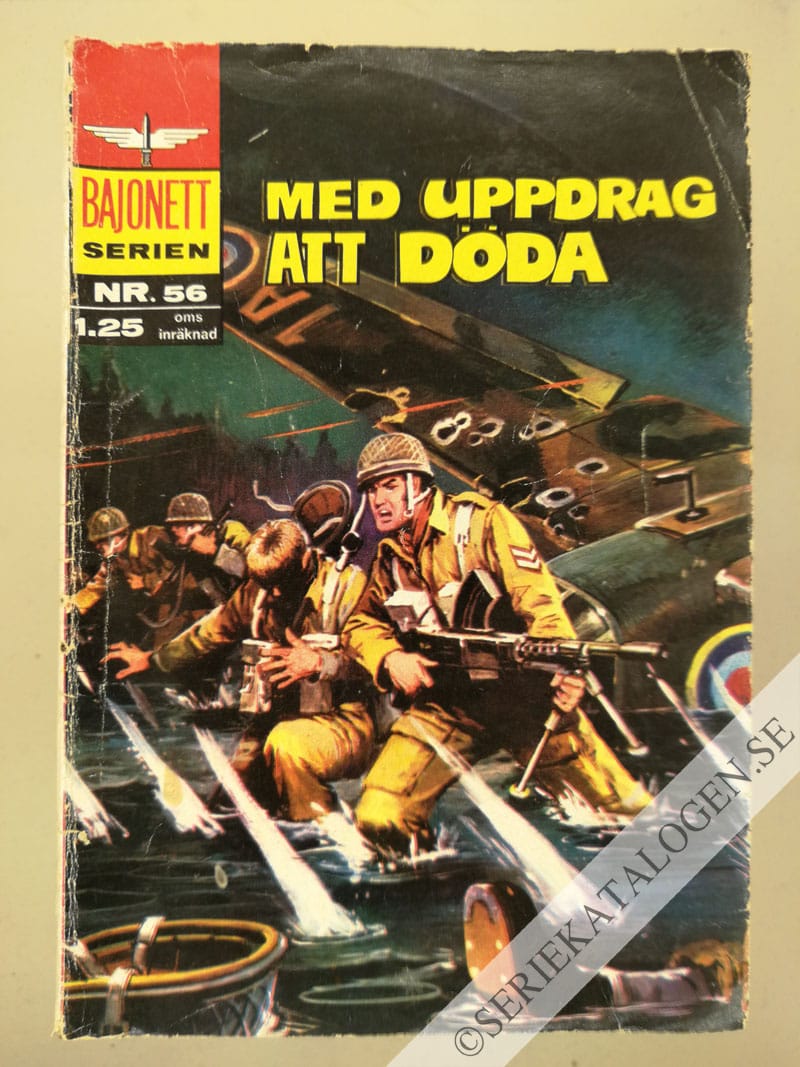 Framsida på Bajonettserien Med uppdrag att döda (1969)