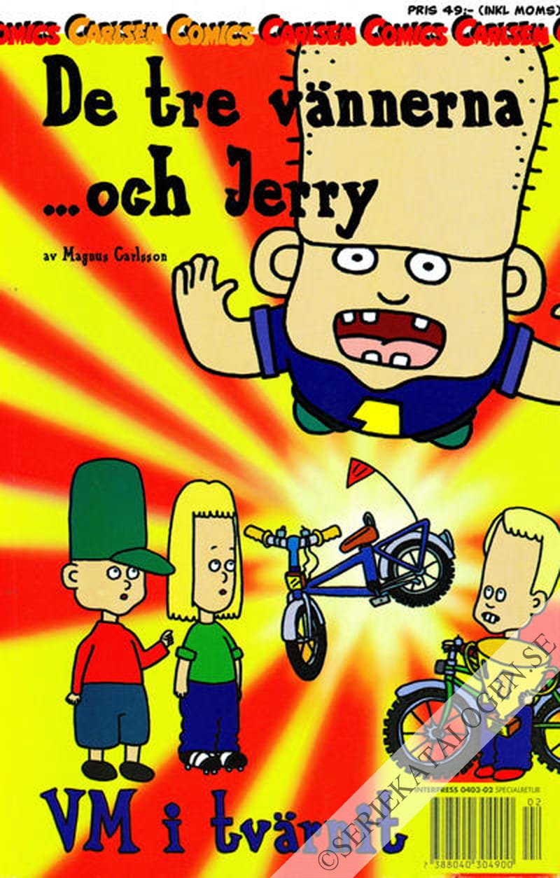 Framsida på Carlsen Comics VM i tvärnit (2000)