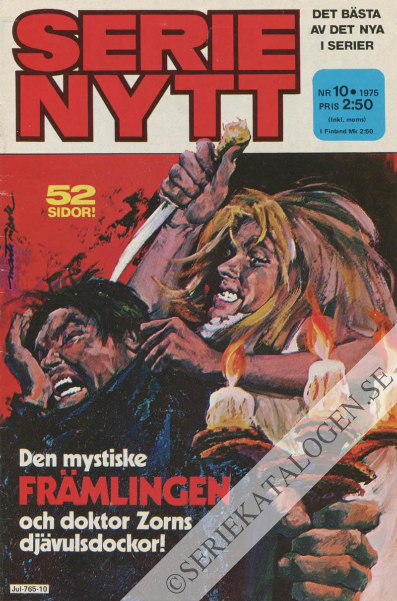 Framsida på Serie-Nytt #10 (1975)
