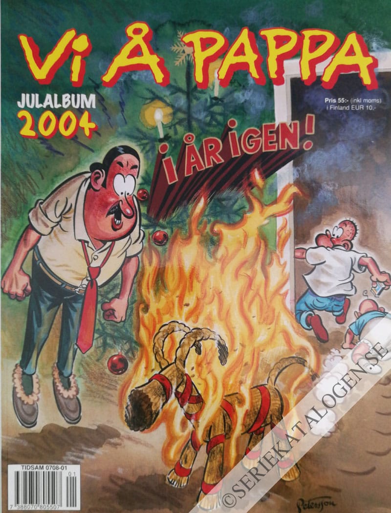 Framsida på Vi å pappa julalbum i år igen! (2004)