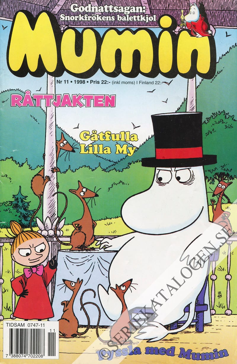 Framsida på Muminmagasinet #11 (1998)