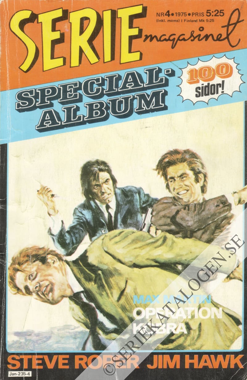 Framsida på Seriemagasinet specialalbum #4 (1975)