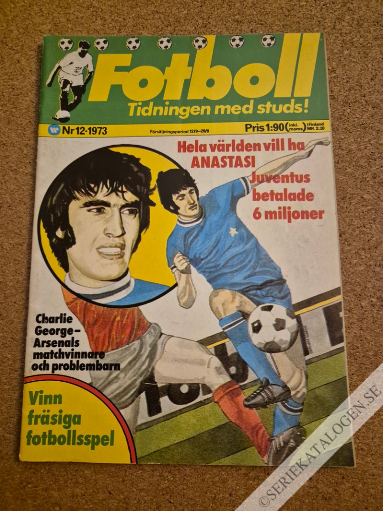 Framsida på Fotboll #12 (1973)