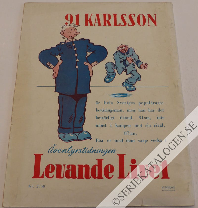 Baksida på 91 Karlsson julen 1948 (1948)