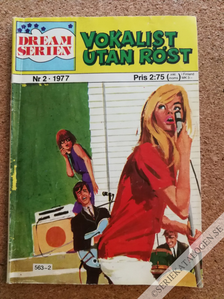 Framsida på Dreamserien Vokalist utan röst (1977)