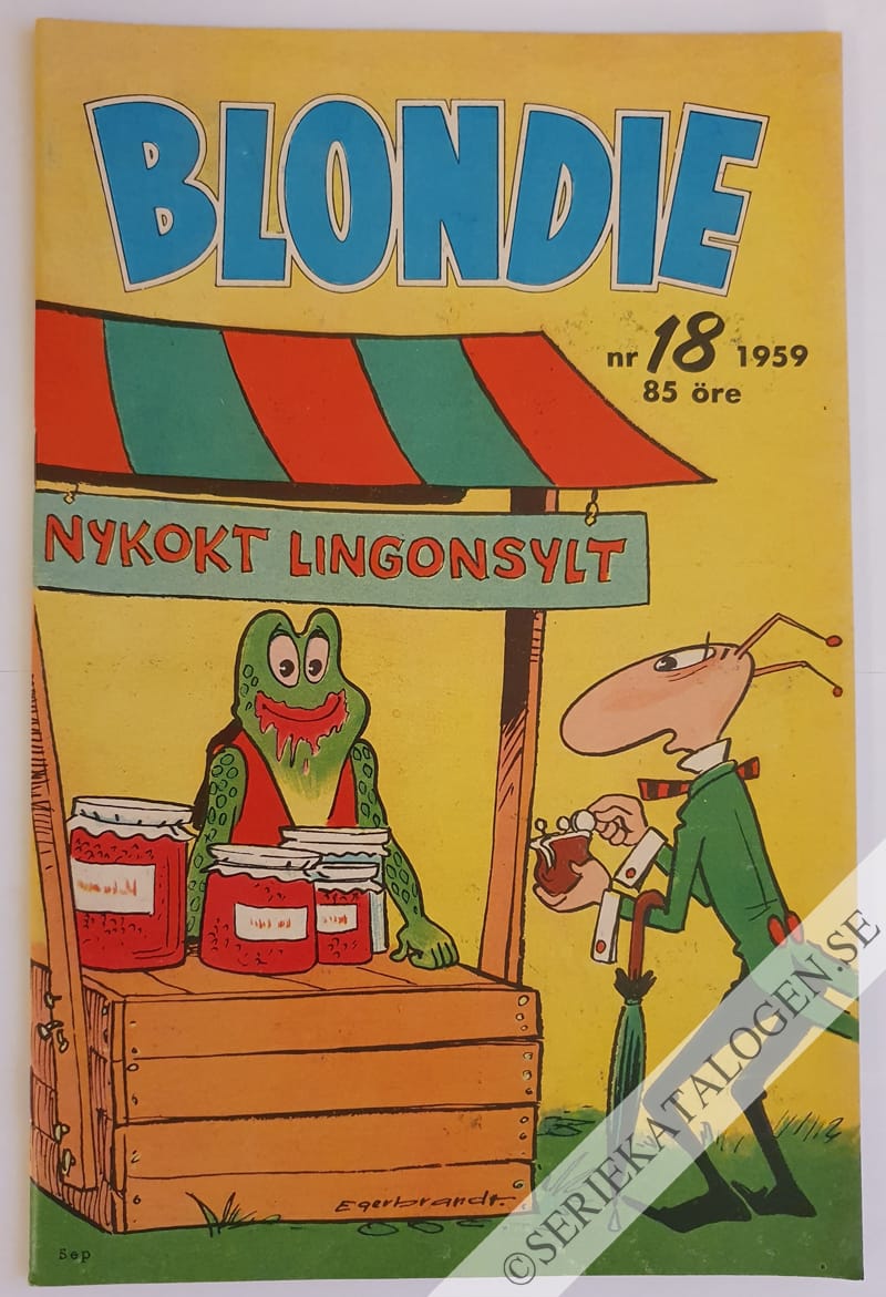 Framsida på Blondie #18 (1959)