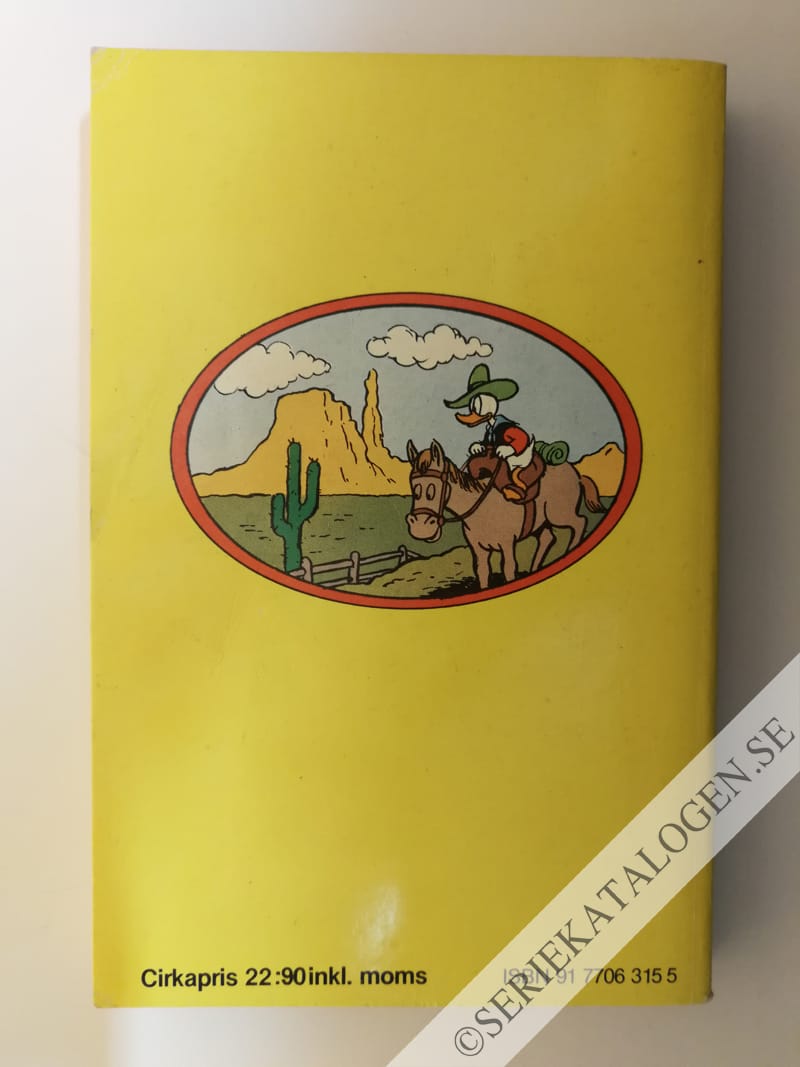 Baksida på Högt spel i Vilda Västern (1985)