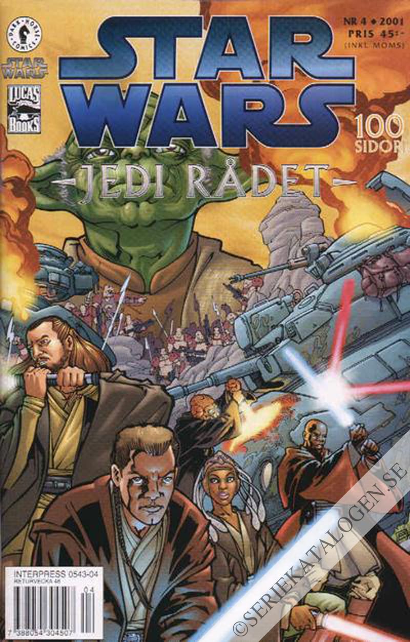 Framsida på Star Wars Jedi rådet (2001)