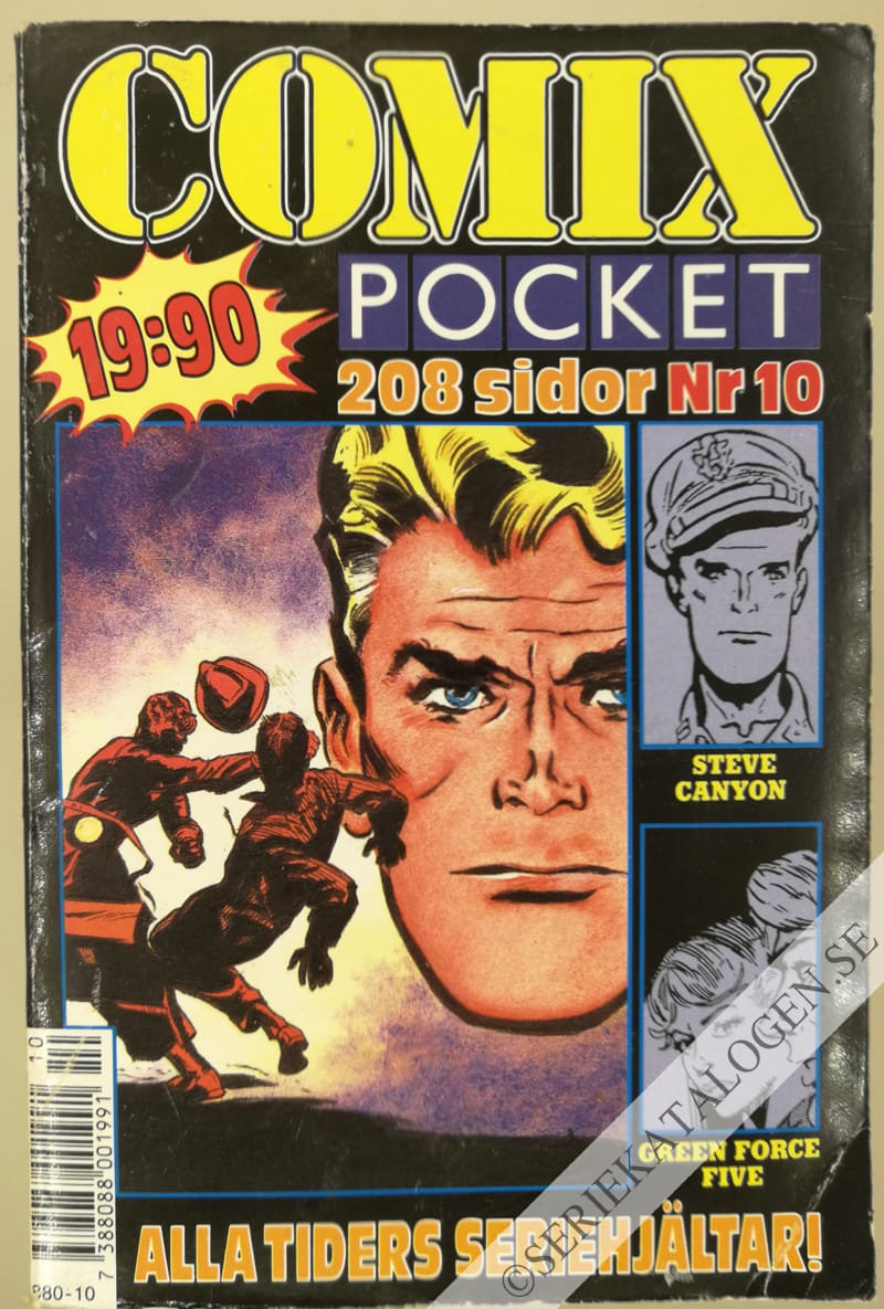 Framsida på Comix pocket Steve Canyon/Green Force Five (1990)