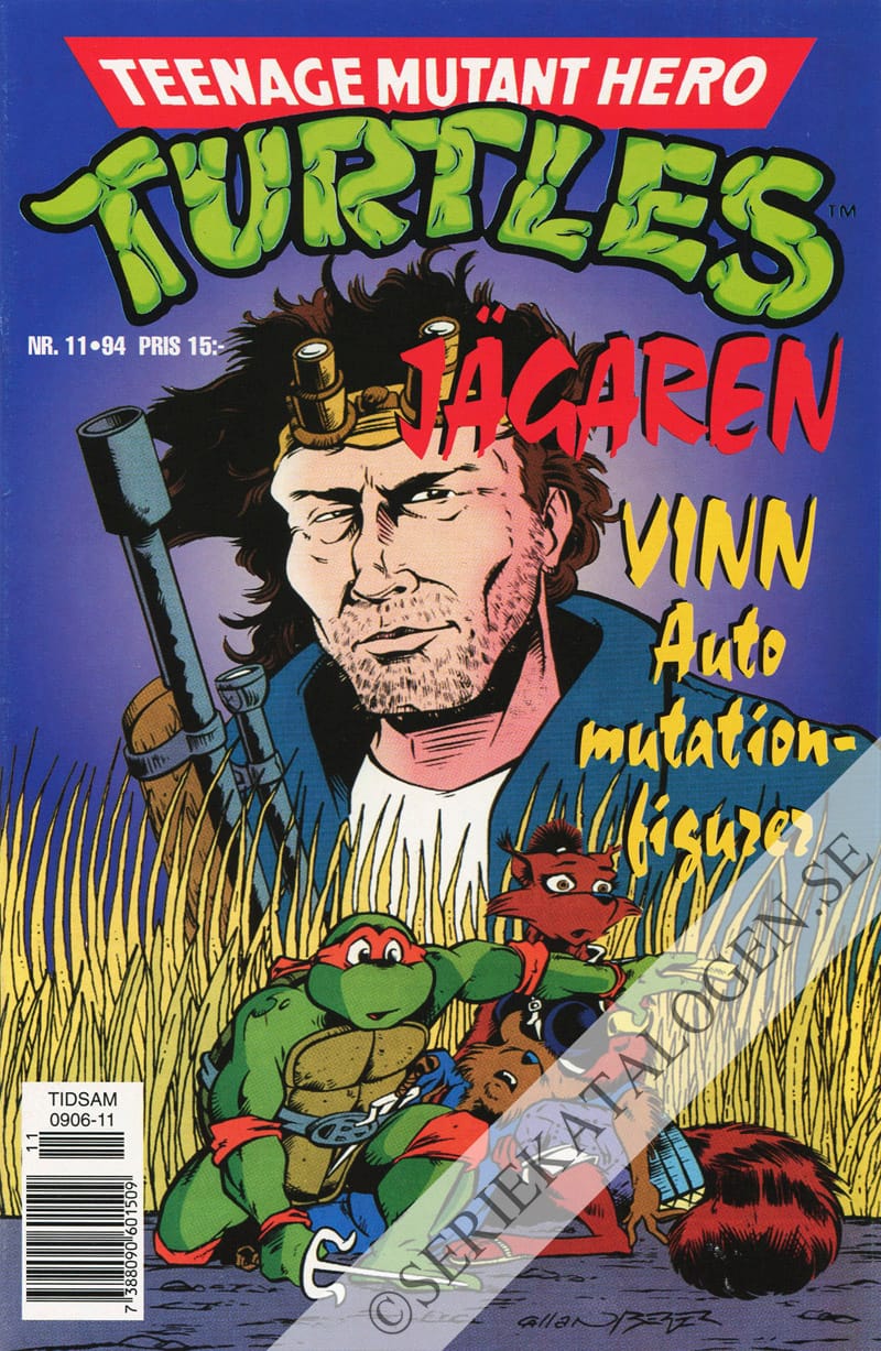 Framsida på Teenage mutant hero turtles #11 (1994)