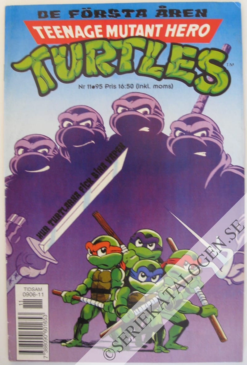 Framsida på Teenage mutant hero turtles #11 (1995)