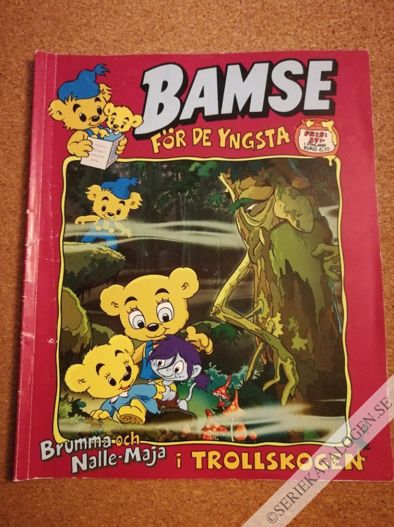 Framsida på Bamse för de yngsta Brumma och Nalle-Maja i Trollskogen (2018)