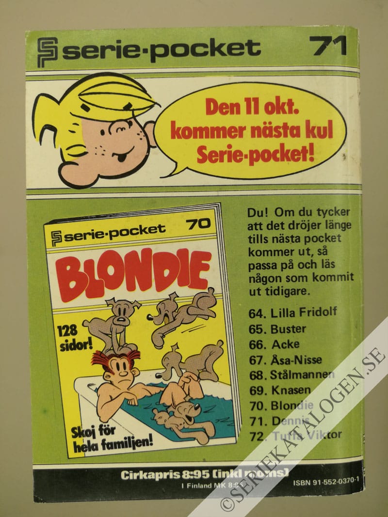 Baksida på Dennis (1978)