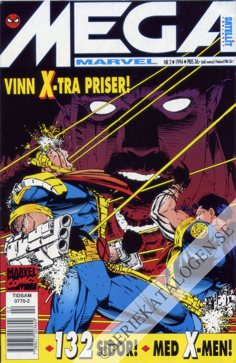 Framsida på Mega Marvel X-Men (1994)