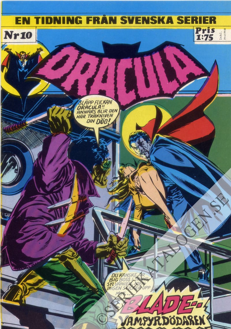 Framsida på Dracula #10 (1973)