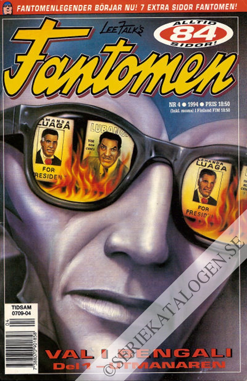 Framsida på Fantomen #4 (1994)