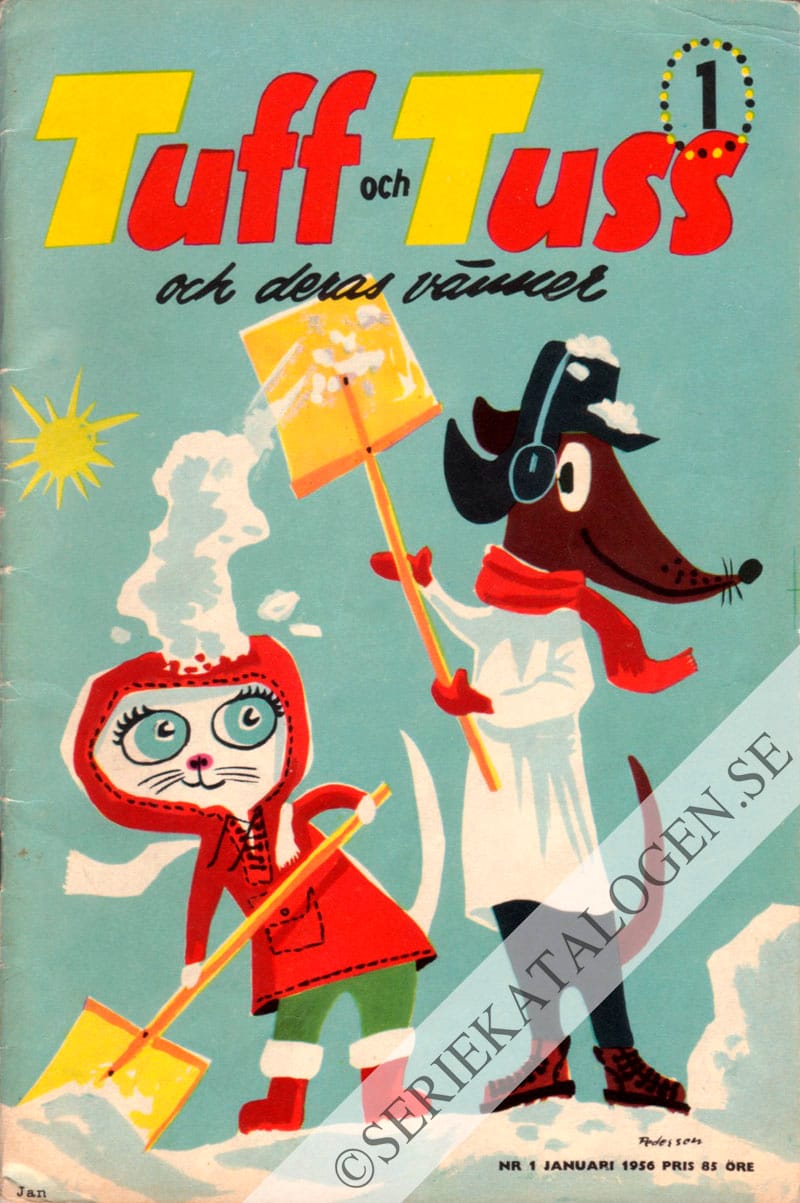 Framsida på Tuff och Tuss och deras vänner #1 (1956)