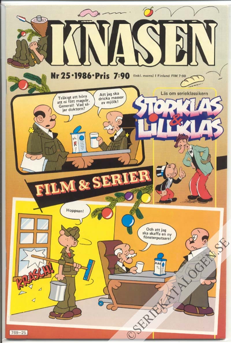 Framsida på Knasen #25 (1986)