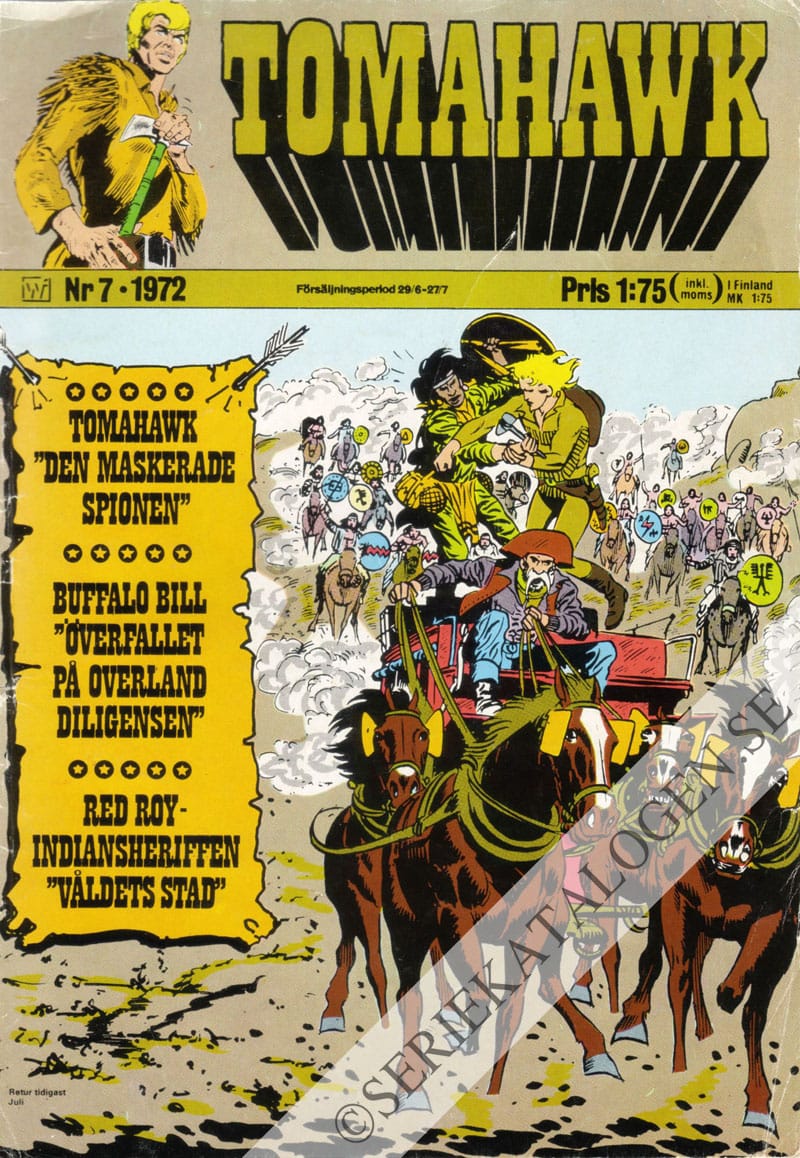 Framsida på Tomahawk #7 (1972)