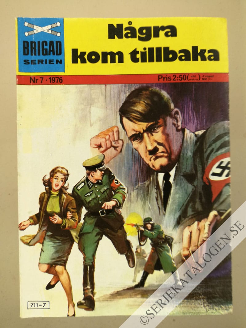 Framsida på Brigadserien Några kom tillbaka (1976)
