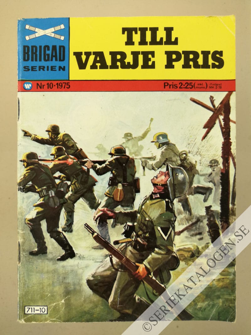 Framsida på Brigadserien Till varje pris (1975)