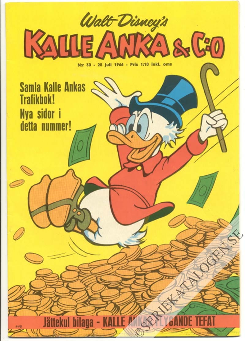 Framsida på Kalle Anka & C:o #30 (1966)