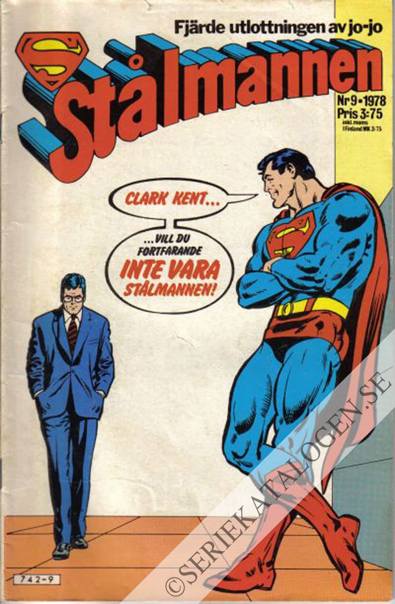 Framsida på Stålmannen #9 (1978)
