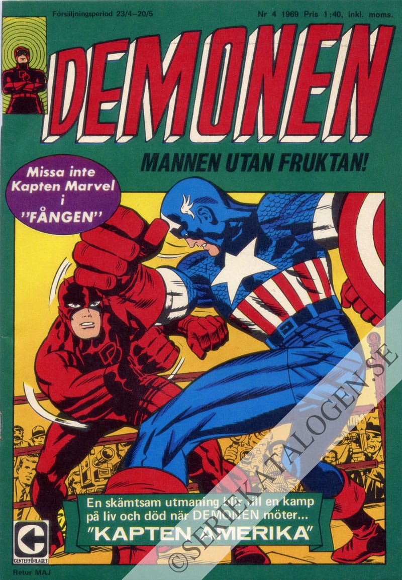 Framsida på Demonen #4 (1969)
