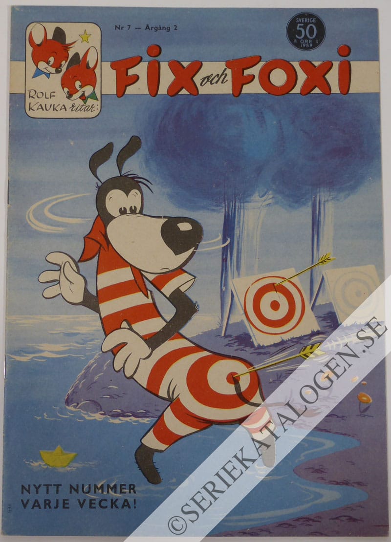 Framsida på Fix och Foxi #7 (1959)