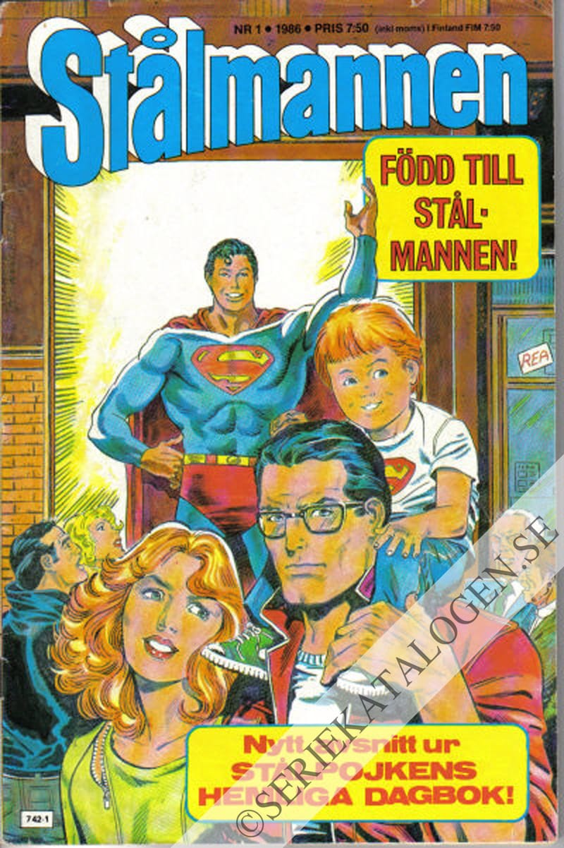 Framsida på Stålmannen #1 (1986)