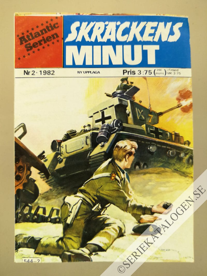 Framsida på Atlanticserien Skräckens minut (1982)