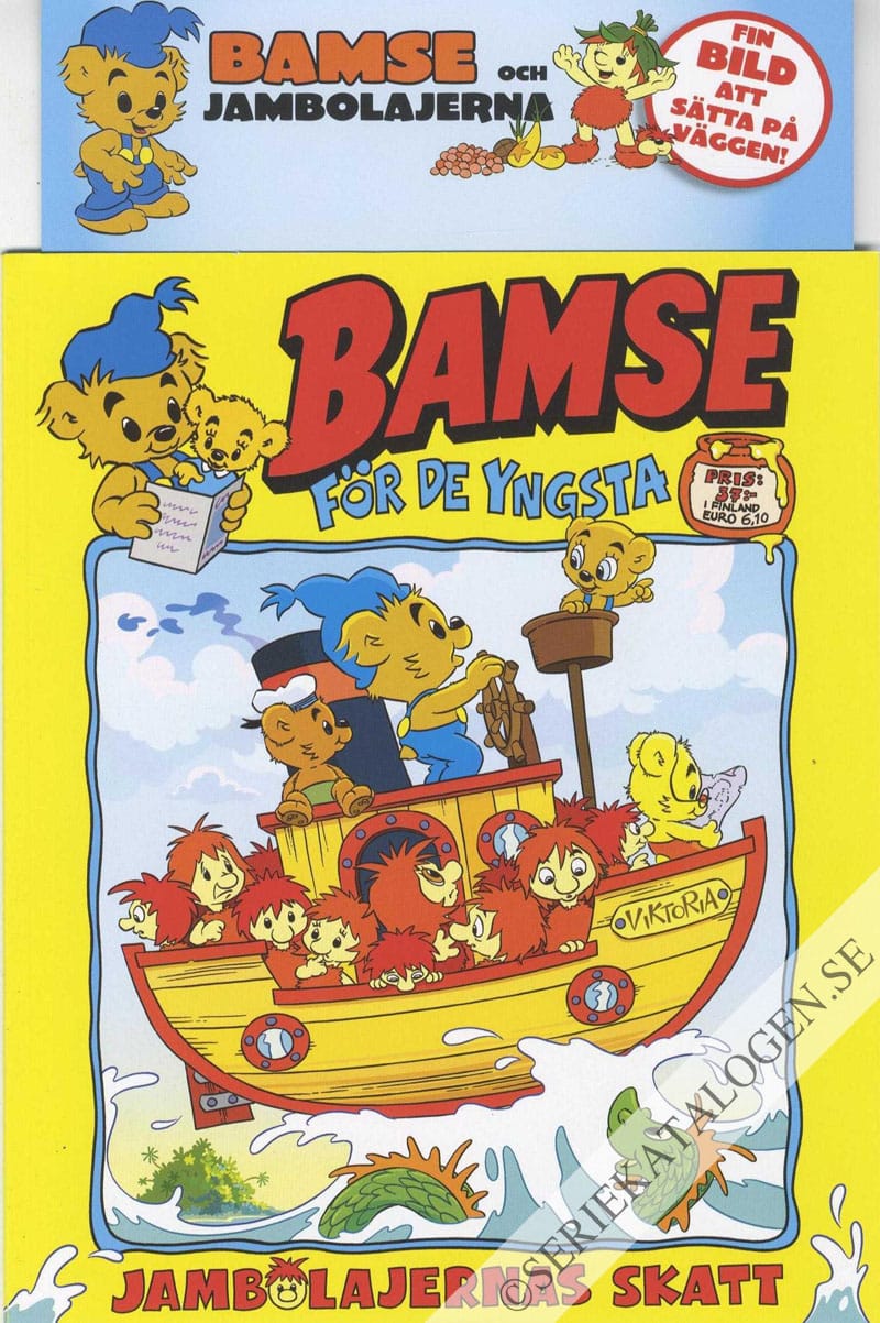 Framsida på Bamse för de yngsta Bamse och jambolajernas skatt (2018)