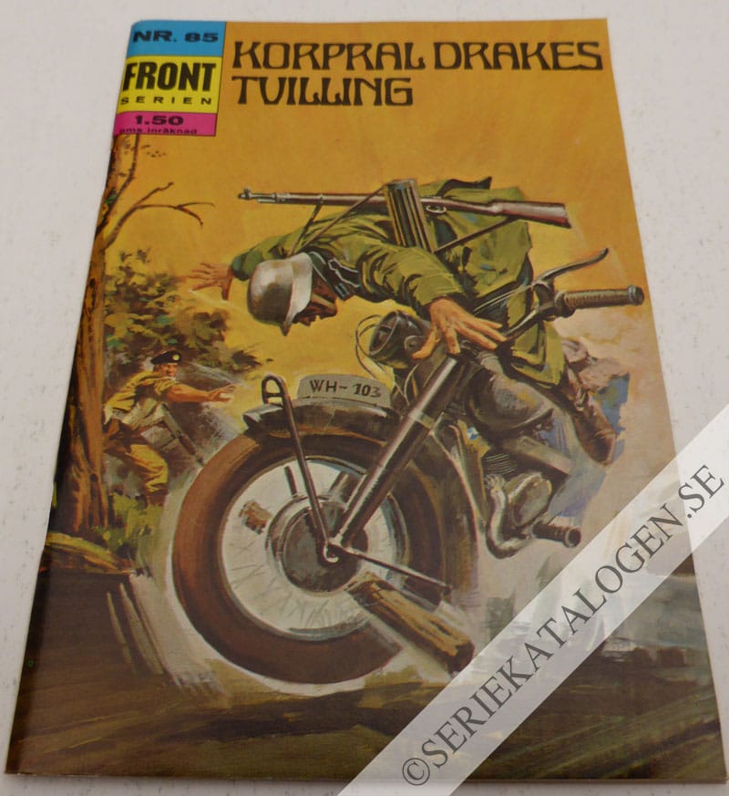 Framsida på Frontserien #85 - Korpral Drakes tvilling (1971)