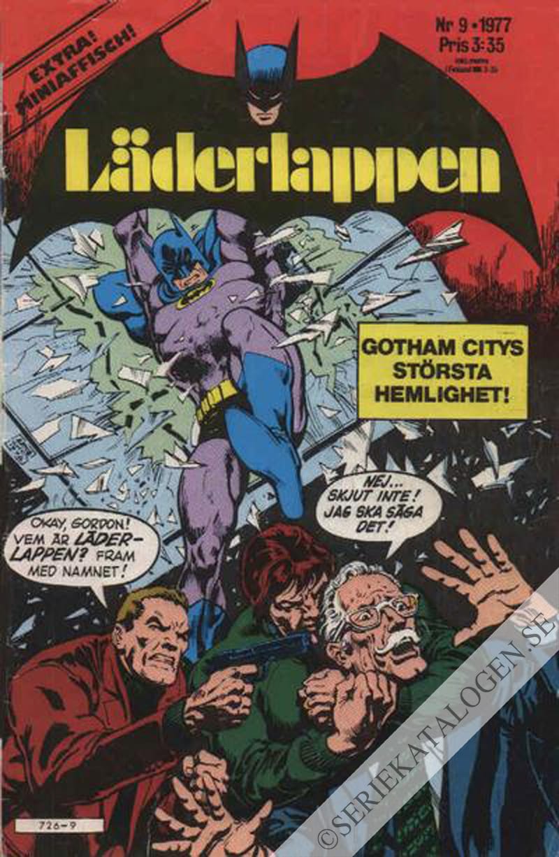 Framsida på Läderlappen och Robin #9 (1977)