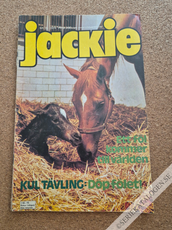 Framsida på Jackie #15 (1974)