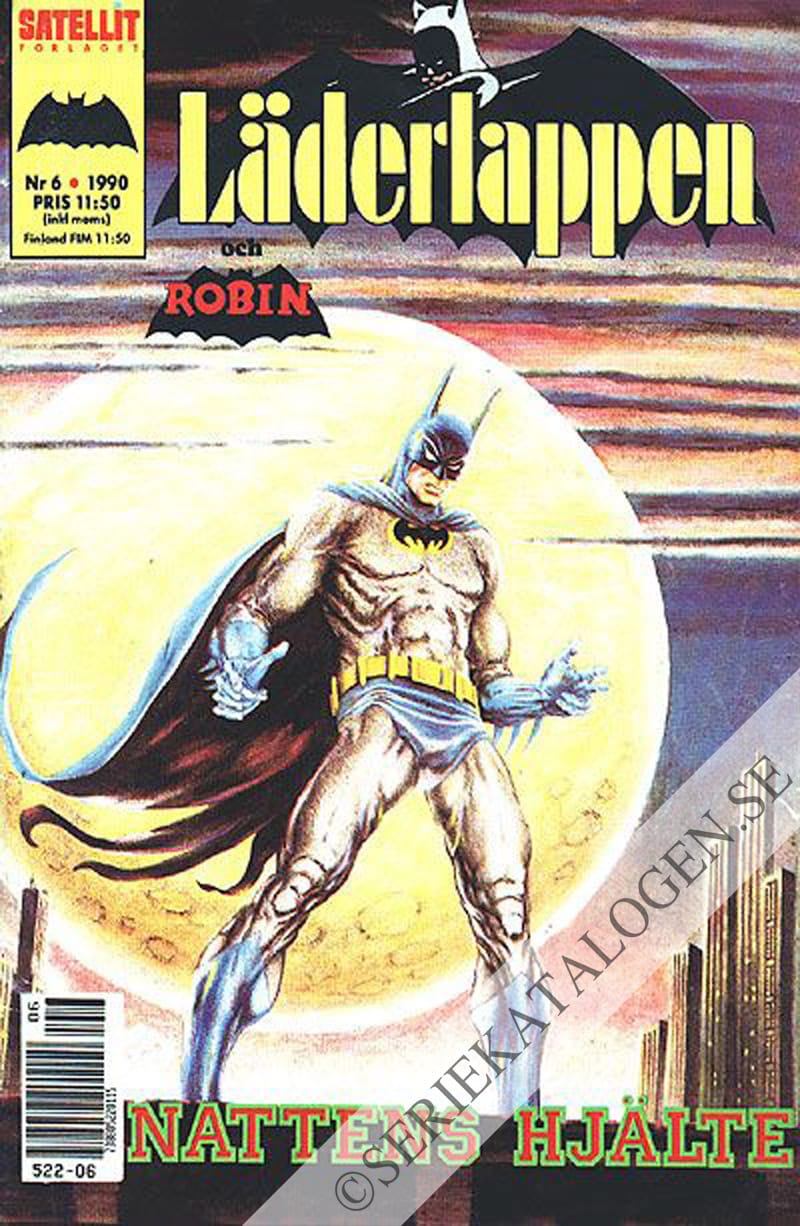 Framsida på Läderlappen och Robin #6 (1990)