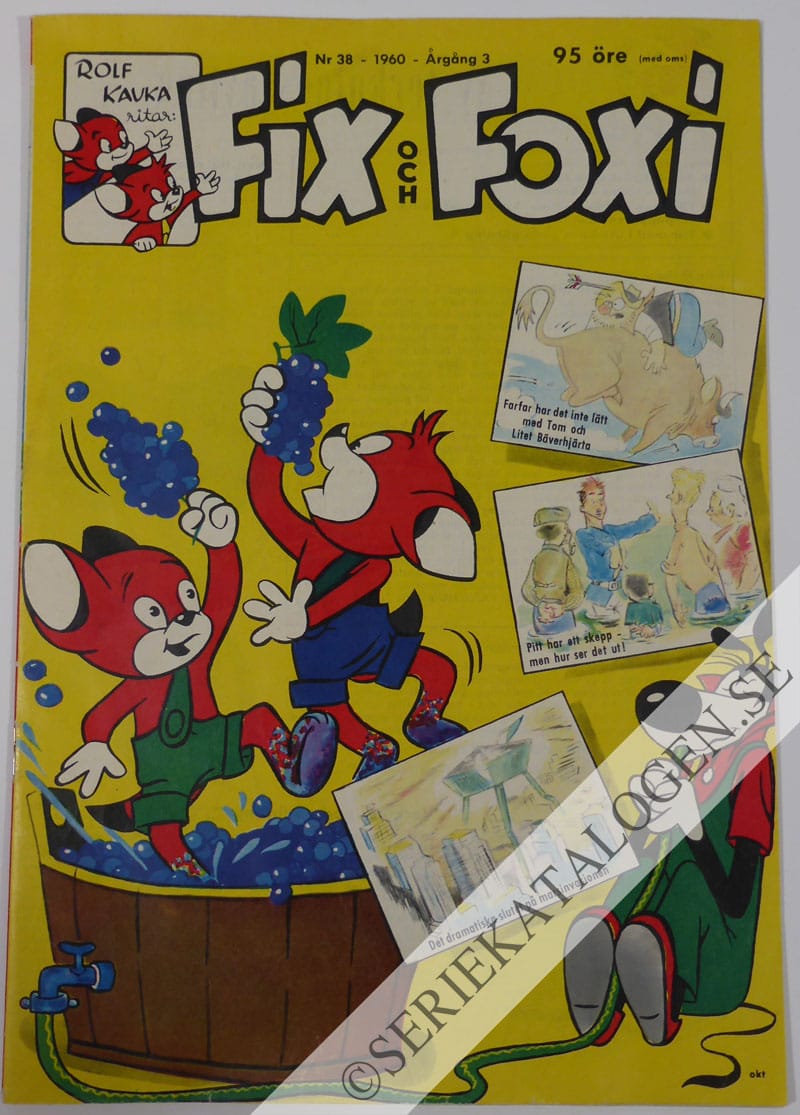 Framsida på Fix och Foxi #38 (1960)