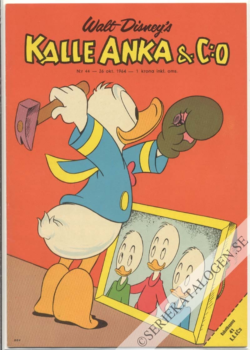 Framsida på Kalle Anka & C:o #44 (1964)