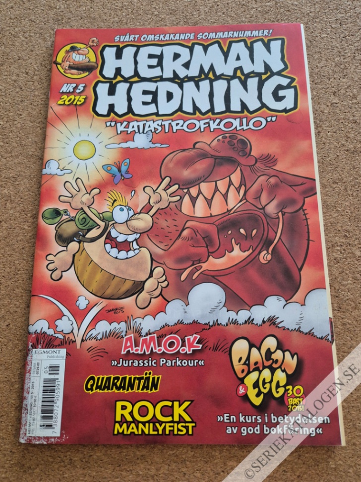Framsida på Herman Hedning #5 (2015)