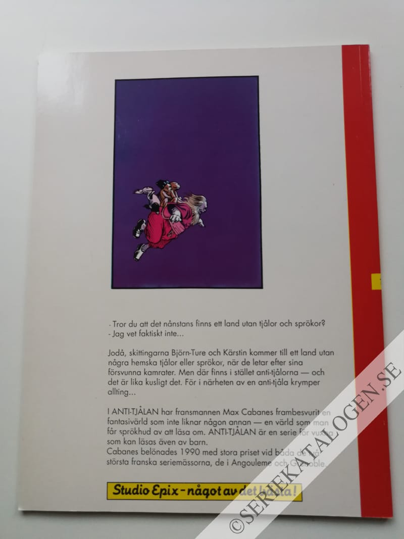 Baksida på Anti-tjålan (1990)