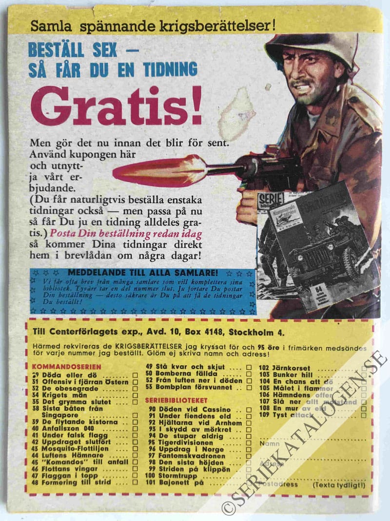 Baksida på De tappra få (1965)