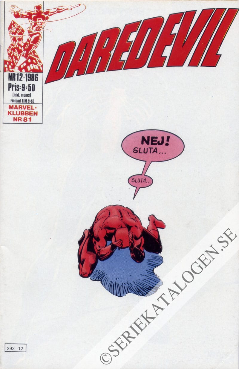 Framsida på Daredevil #12 (1986)