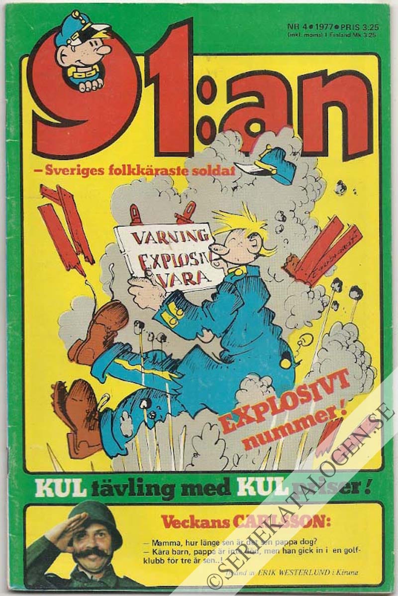 Framsida på 91:an #4 (1977)