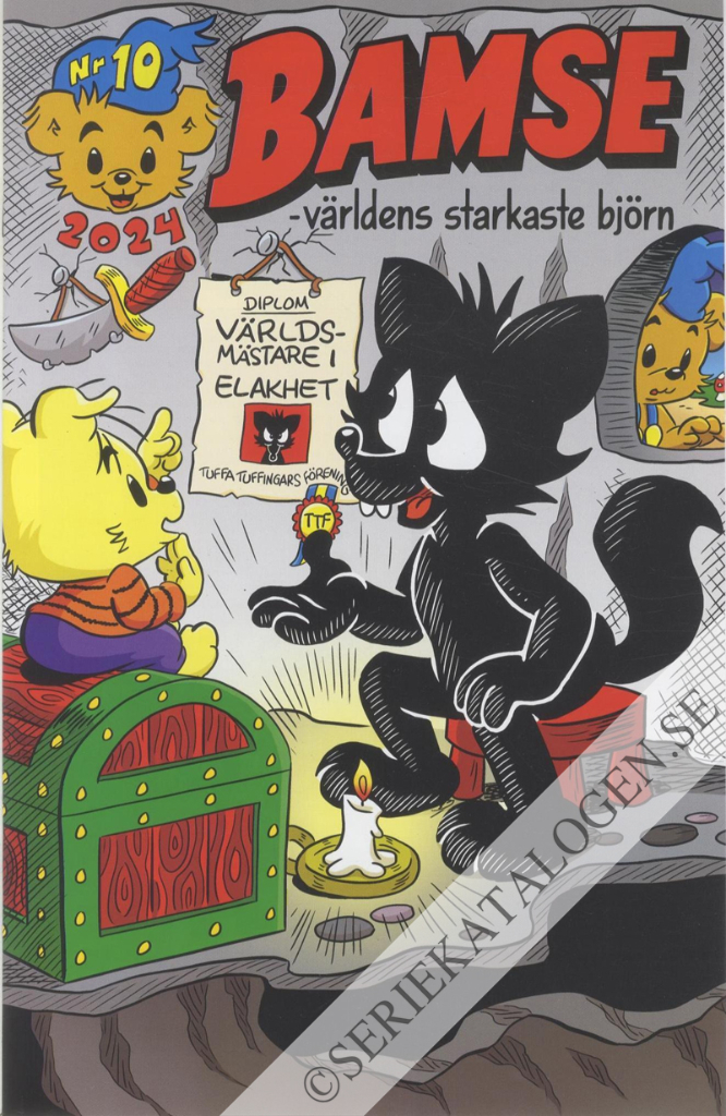 Framsida på Bamse #10 (2024)