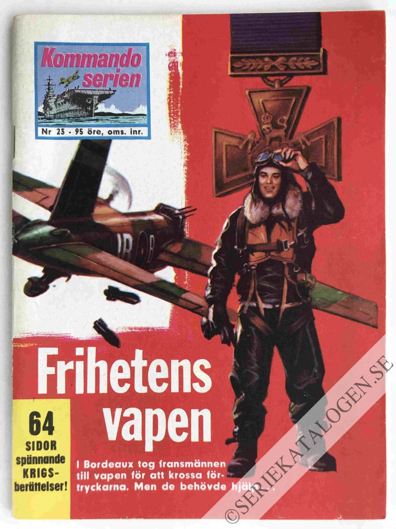 Framsida på Kommandoserien Frihetens vapen (1963)