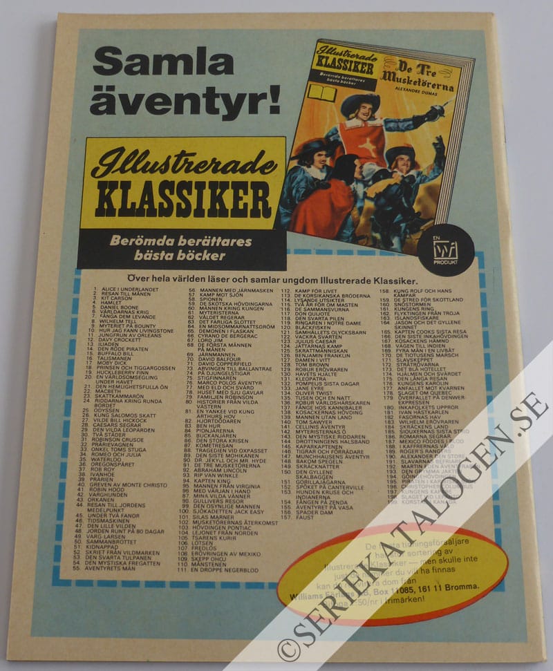 Baksida på Kamp mot sjön (1969)