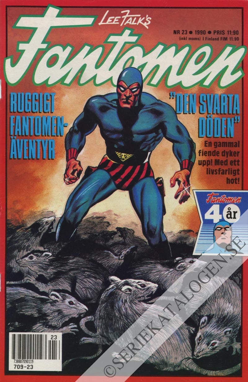Framsida på Fantomen #23 (1990)